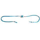 Blisse Allure Sterling Silver Sun Shaped Evil Eye Rakhi For Your Brother - Taraash