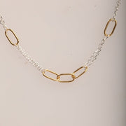 Blisse Allure Two Toned Necklace with Double chain Necklace - Taraash