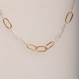 Blisse Allure Two Toned Necklace with Double chain Necklace - Taraash