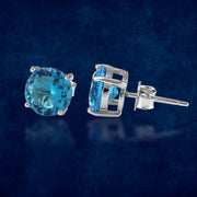 Rainbow Collection Taraash 925 Sterling Silver Blue CZ Earrings For Women - Taraash