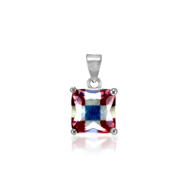 Rainbow Collection Taraash 925 Sterling Silver Colourful CZ Pendant For Women - Taraash