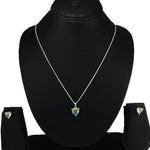Load image into Gallery viewer, Rainbow Collection Taraash 925 Sterling Silver Heart CZ Jewellery Set For Women - Taraash
