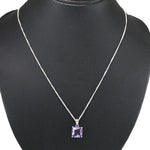 Load image into Gallery viewer, Rainbow Collection Taraash 925 Sterling Silver Multi Colour Square CZ Jewellery Set For Women - Taraash
