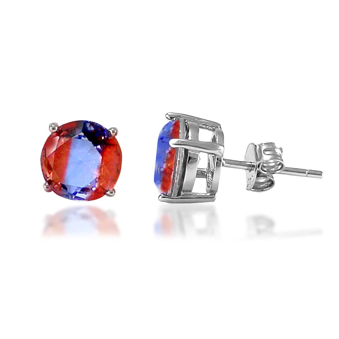 Rainbow Collection Taraash 925 Sterling Silver Multicolor CZ Earrings For Women - Taraash