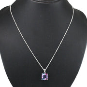 Rainbow Collection Taraash 925 Sterling Silver Multicolor CZ Pendant With Chain For Women - Taraash