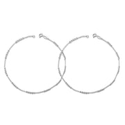 Taraash 925 Silver Ball Design Anklet For Women - Taraash