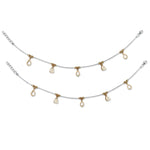 Load image into Gallery viewer, Taraash 925 Silver CZ Pearl Rose Gold Plated Anklet For Women - Taraash
