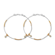 Taraash 925 Silver Dangling CZ Stylish Anklet For Women - Taraash