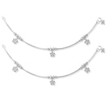 Load image into Gallery viewer, Taraash 925 Silver Dangling Floral Desig Anklet For Women - Taraash
