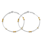 Load image into Gallery viewer, Taraash 925 Silver Dangling Flower CZ Stone Fancy Anklet For Women - Taraash
