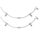 Load image into Gallery viewer, Taraash 925 Silver Dangling Heart Design Anklet For Women - Taraash
