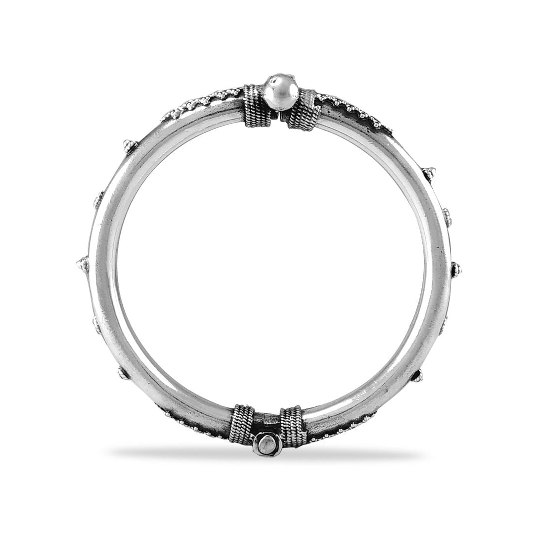 Taraash 925 Silver Designer Antique Bangle for Women - Taraash