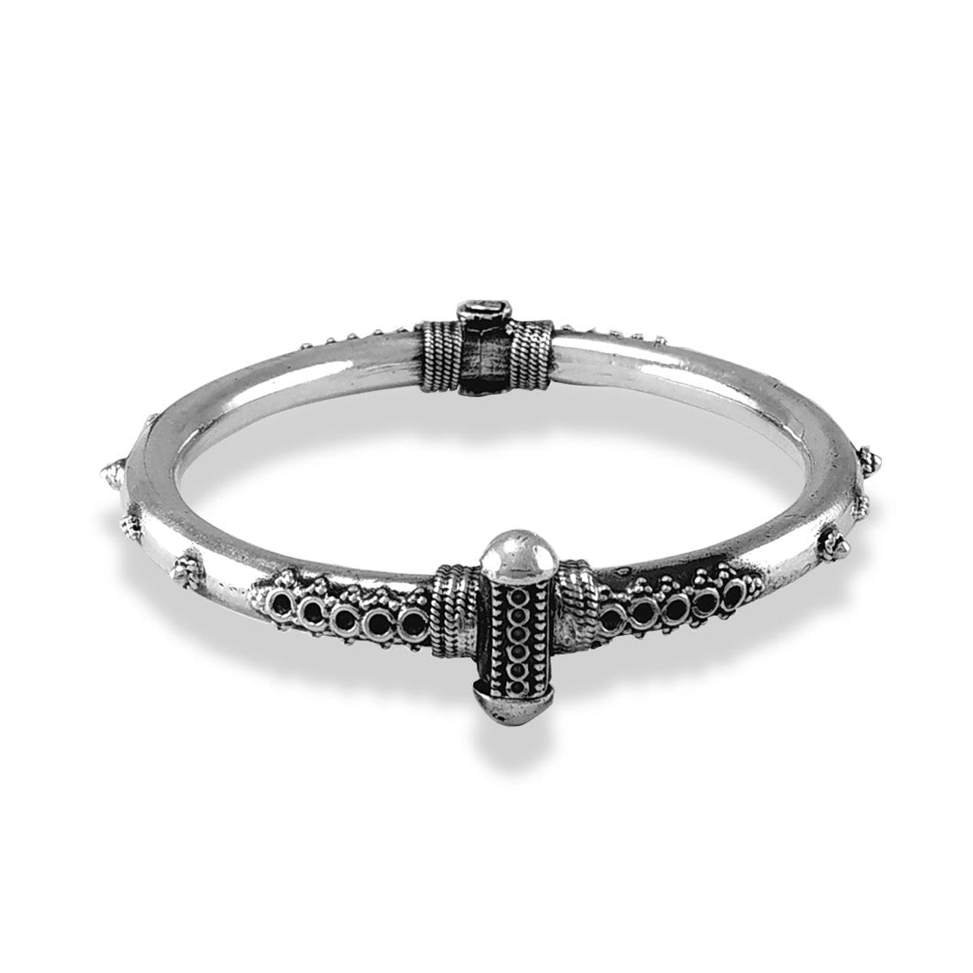 Taraash 925 Silver Designer Antique Bangle for Women - Taraash