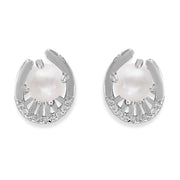 Taraash 925 Silver Designer CZ Pearl Earring for Women - Taraash