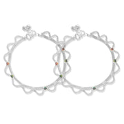 Taraash 925 Silver Desiner Enamel Anklet For Women - Taraash