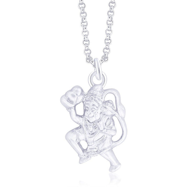 Taraash 925 Silver Divine Hanuman Pendant For Men PD0249S - Taraash