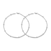 Taraash 925 Silver Elegant Ball design Anklet For Women - Taraash