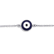 Taraash 925 Silver Enamel Evil Eye Nazariya Rakhi For Brother - Taraash