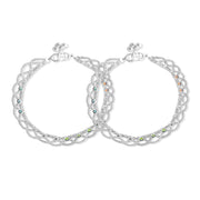 Taraash 925 Silver Ethnic Bridal Heavy Anklet For Women - Taraash