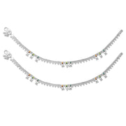 Taraash 925 Silver Ethnic Designer Anklet Payal For Women - Taraash
