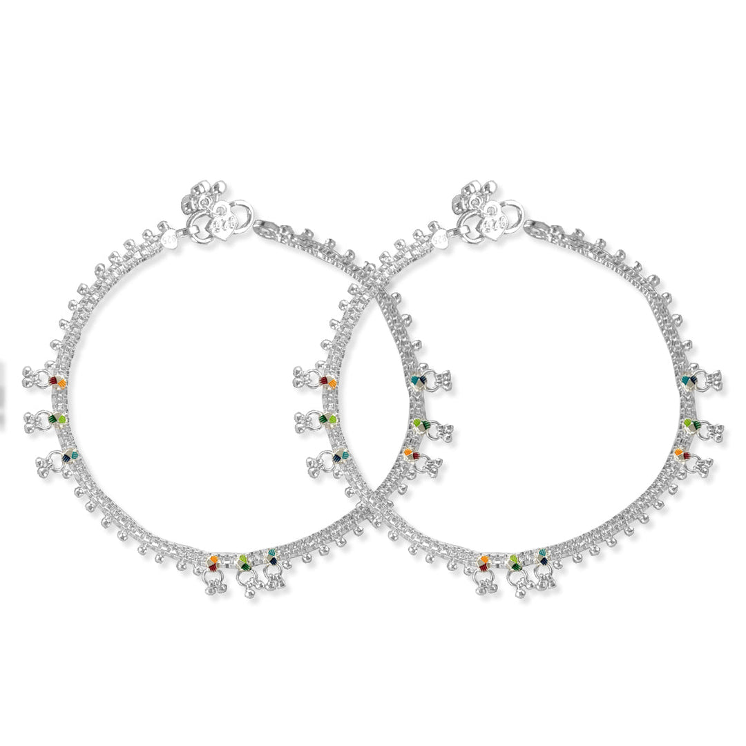 Taraash 925 Silver Ethnic Designer Anklet Payal For Women - Taraash