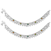 Taraash 925 Silver Ethnic Designer Bridal Anklet Payal For Women - Taraash