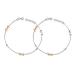 Load image into Gallery viewer, Taraash 925 Silver Fancy Rose Gold Plated Anklet For Women - Taraash
