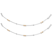 Taraash 925 Silver Fancy Rose Gold Plated Anklet For Women - Taraash