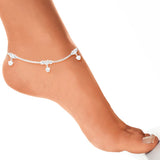 Taraash 925 Silver Fashion Box Chain Anklet For Women - Taraash