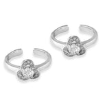 Load image into Gallery viewer, Taraash 925 Silver Floral Design CZ Toe Ring For Women - Taraash