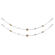 Taraash 925 Silver Floral Rose Gold Plated Anklet For Women - Taraash