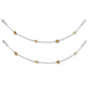 Taraash 925 Silver Floral Rose Gold Plated Anklet For Women - Taraash
