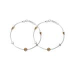 Load image into Gallery viewer, Taraash 925 Silver Floral Rose Gold Plated Anklet For Women - Taraash
