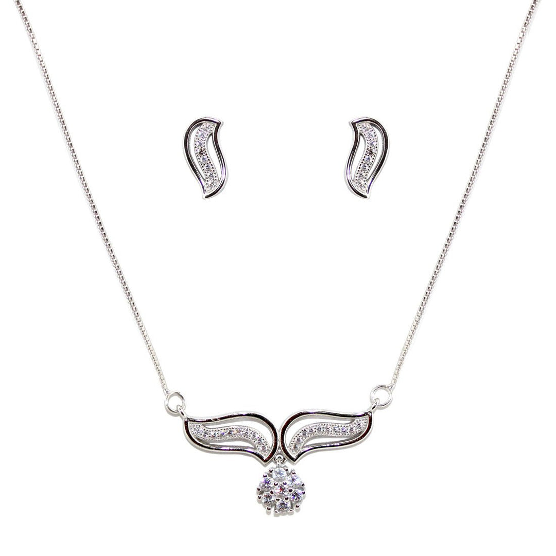 Taraash 925 Silver Floral Shape Tanmaniya For Women - Taraash