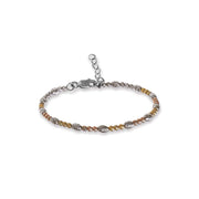 Taraash 925 Silver Gold Plated Ball Design Bracelet for Womens - Taraash