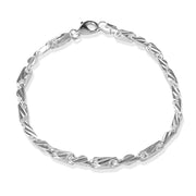 Taraash 925 Silver Link Bracelet For Men - Taraash