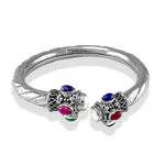 Load image into Gallery viewer, Taraash 925 Silver Multicolor stone Bangle for Women - Taraash
