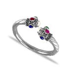 Load image into Gallery viewer, Taraash 925 Silver Multicolor stone Bangle for Women - Taraash