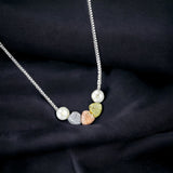 Taraash 925 Silver Multicolor Stones Necklace For Women - Taraash