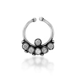 Load image into Gallery viewer, Taraash 925 Silver Non Pierced CZ Septum Nose Ring for Women - Taraash