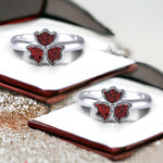 Load image into Gallery viewer, Taraash 925 Silver Red Enamel Toe Rings For Women - Taraash