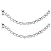 Taraash 925 silver Rolo Chain Anklet For Women - Taraash