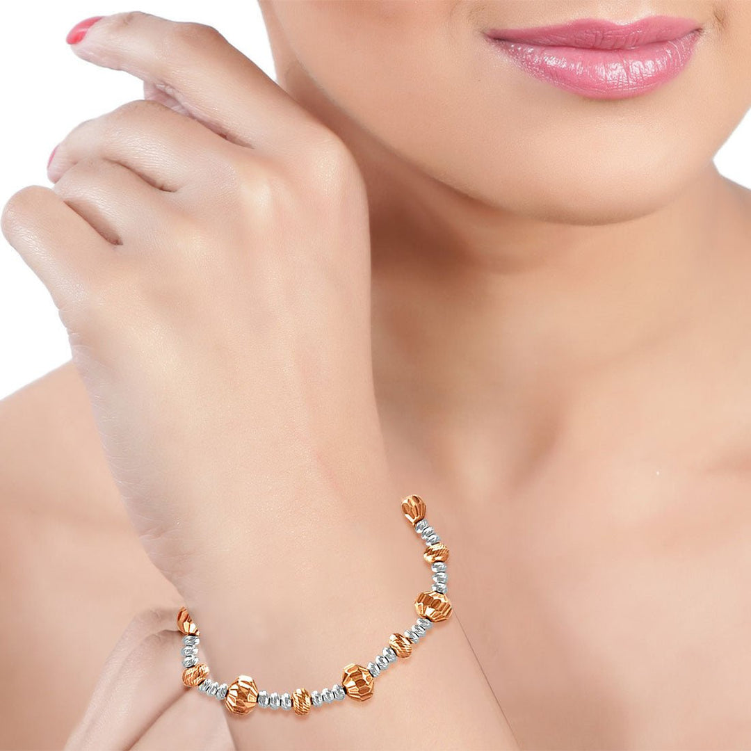 Taraash 925 Silver Rose Gold Plated Bracelet For Women - Taraash