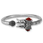 Load image into Gallery viewer, Taraash 925 Silver Shivji Rudraksha Kada For Men - Taraash
