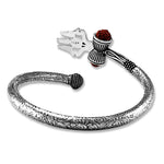 Load image into Gallery viewer, Taraash 925 Silver Shivji Trishul Damroo Kada For Men - Taraash
