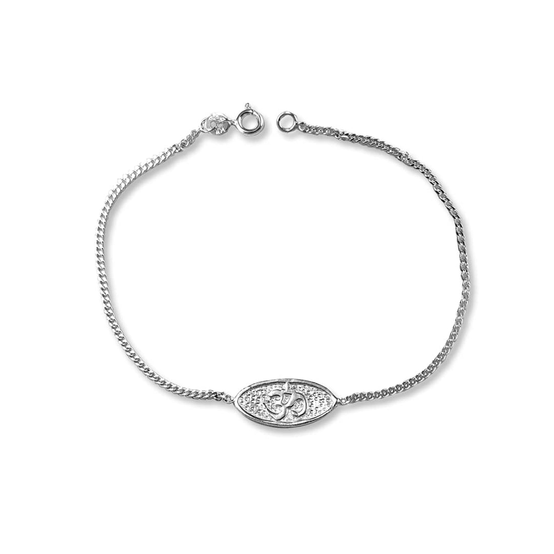 taraash om silver rakhi