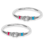 Load image into Gallery viewer, Taraash 925 Silver Top Openable Enamel Bangle For Women - Taraash