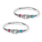 Load image into Gallery viewer, Taraash 925 Silver Top Openable Enamel Bangle For Women - Taraash