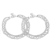 Taraash 925 Silver Traditional Authentic Bridal Anklet For Women - Taraash