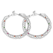 Taraash 925 Silver Traditional Indian Enamel Anklet For Women - Taraash